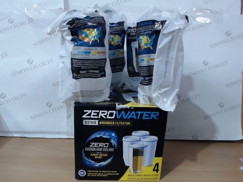 ZERO WATER 5-STAGE ION EXCHANGE FILTER - 4 REPLACEMEMT WATER FILTERS