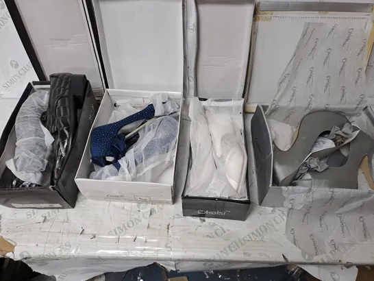 APPROXIMATELY 10 PAIRS OF ASSORTED BOXED AND UNBOXED SHOES TO INCLUDE SANDALS, AND TRAINERS 