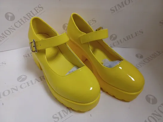 KOI VEGAN TIRA MARY JANES 'SUNSHINE YELLOW EDITION' - SIZE 6