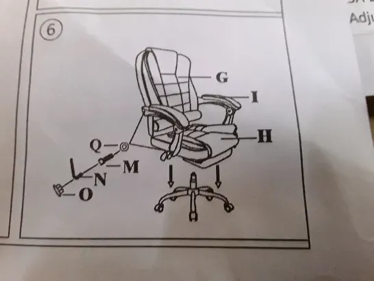 BOXED GREY COMPUTER DESK CHAIR WITH ARMS 