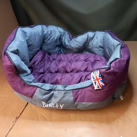 BUNTY PURPLE/GREY PET BED