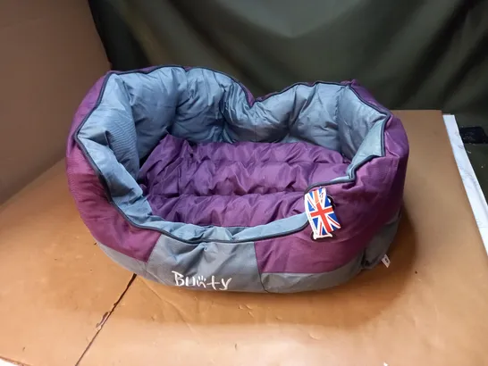 BUNTY PURPLE/GREY PET BED