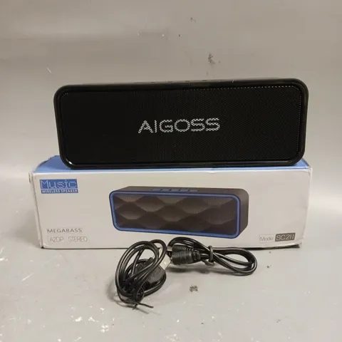 BOXED AIGOSS MEGABASS WIRELESS BLUETOOTH SPEAKER 