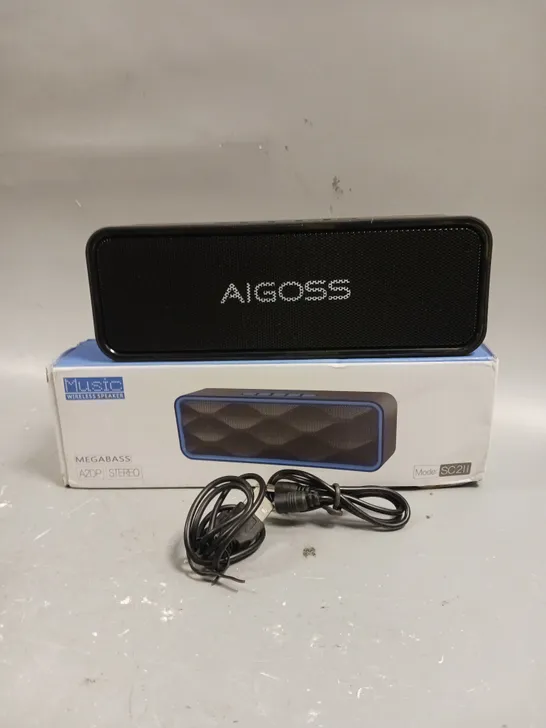 BOXED AIGOSS MEGABASS WIRELESS BLUETOOTH SPEAKER 