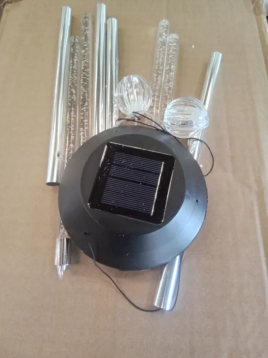 TWO SETS OF LED SOLAR WIND CHIMES