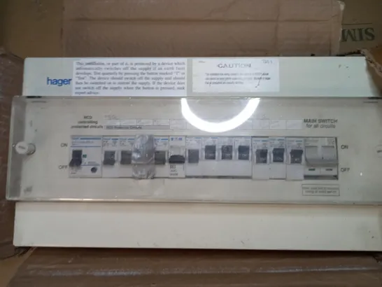 HAGER DESIGN SWITCHED CONSUMER UNIT 