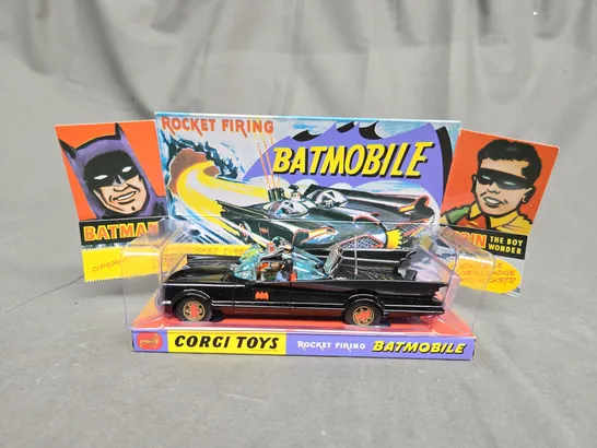 CORGI ROCKET FIRING BATMOBIE WITH BATMAN AND ROBIN