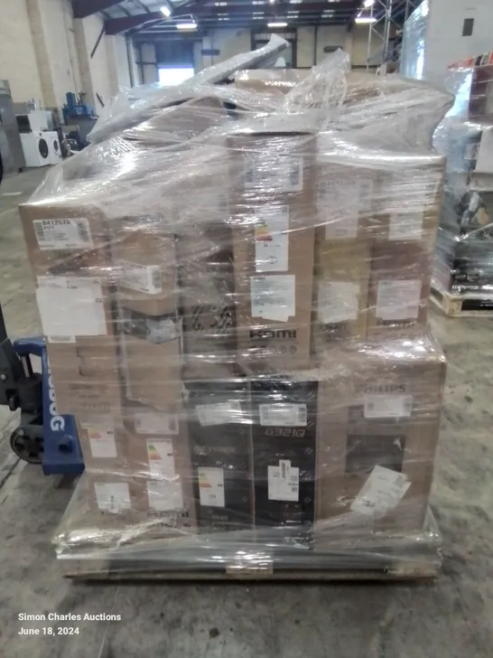 PALLET OF APPROXIMATELY 21 UNPROCESSED RAW RETURN MONITORS TO INCLUDE;