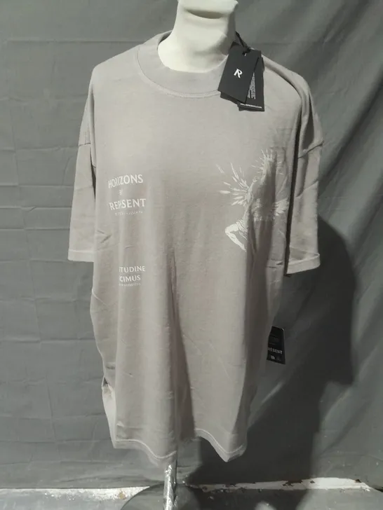 REPRESENT ICARUS T-SHIRT IN TAUPE - M