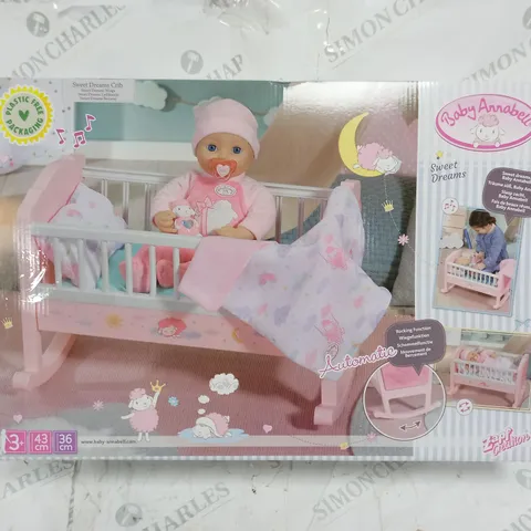 BOXED BABY ANNABELL SWEET DREAM COT 