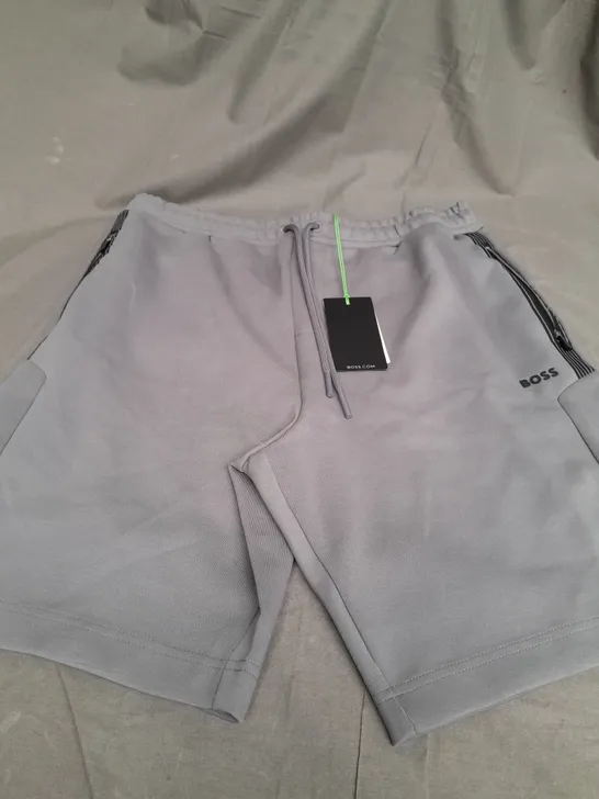 BOSS GREY JOGGERS SHORTS - LARGE