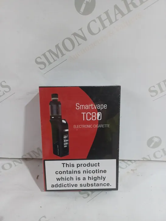 SEALED SMARTVAPE TC80 BOX MOD WITH 2200MAH BATTERY ELECTRONIC CIGARETTE VAPE KIT IN RED & BLACK