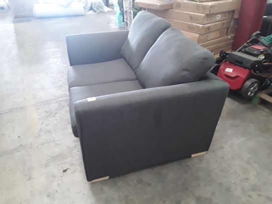 DESIGNER GREY FABRIC TWO SEATER SOFA