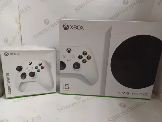 XBOX SERIES S GAMES CONSOLE WITH SPARE CONTROLLER - ROBOT WHITE