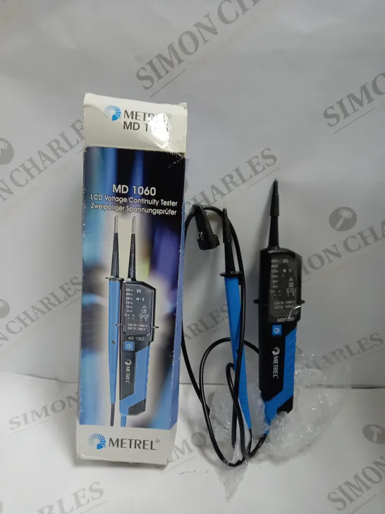 METREL MD 1060 NON-CONTACT VOLTAGE TESTER 2-POLE 12 – 690 V AC/DC LED CAT III 1000 V CAT IV 600 V CALIBRATED