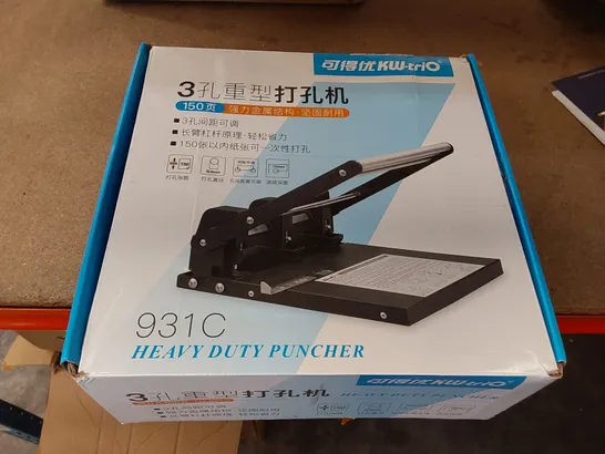 BOXED KW-TRIO HEAVY DUTY HOLE PUNCHER (1 BOX)