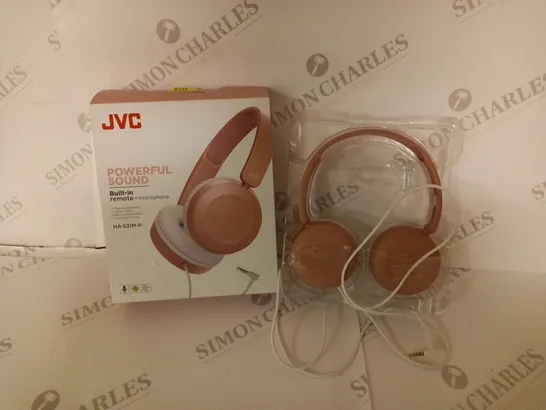 JVC POWERFUL SOUND WIRED HEADPHONES - PINK HA-S31M-P