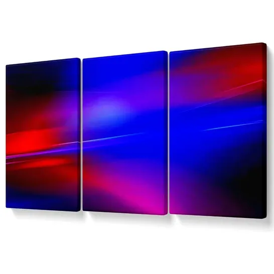 CROSSING THE LINE - 3 PIECE WRAPPED CANVAS