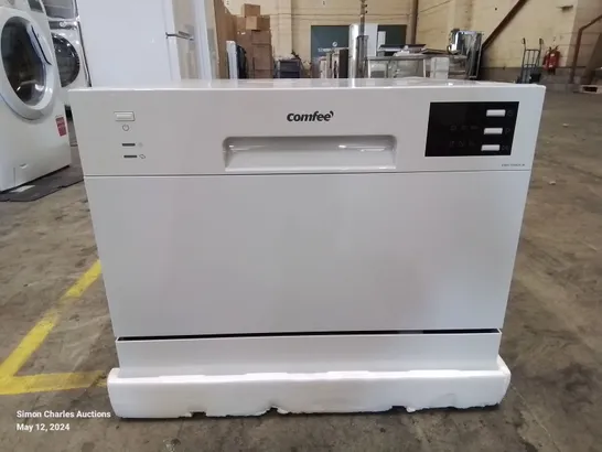 COMFEE TABLE TOP COMPACT DISHWASHER IN WHITE (COLLECTION ONLY)