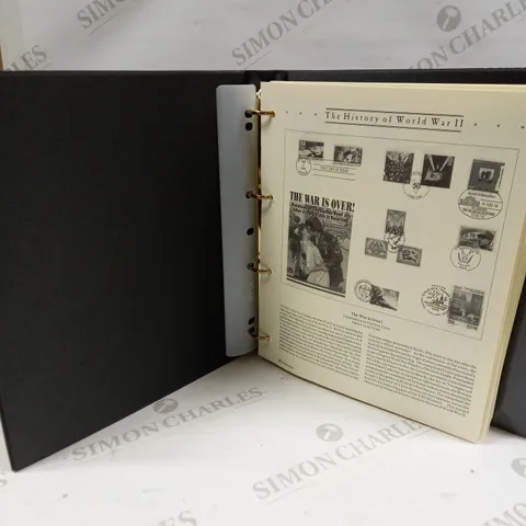 THE HISTORY OF WW2 STAMP & COIN COLLECTION HARD BACK BOOK