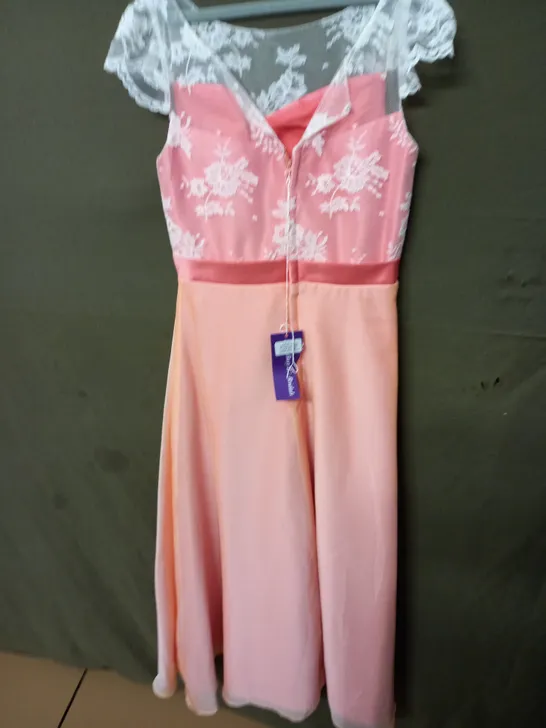 BABY B BRIDALS PINK OCCASIONAL DRESS - AGE 11