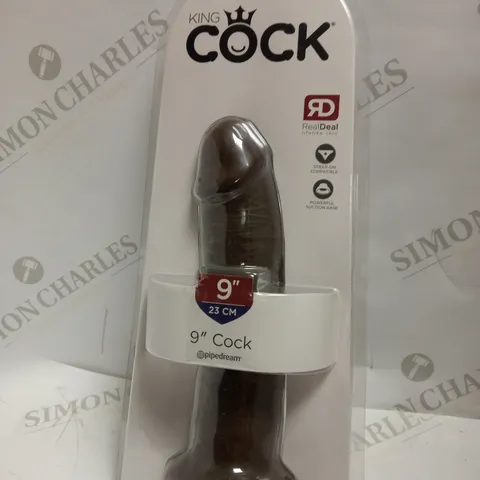 SEALED PIPEDREAM KING COCK REALDEAL 9" DILDO WITH WIDE SUCTION BASE