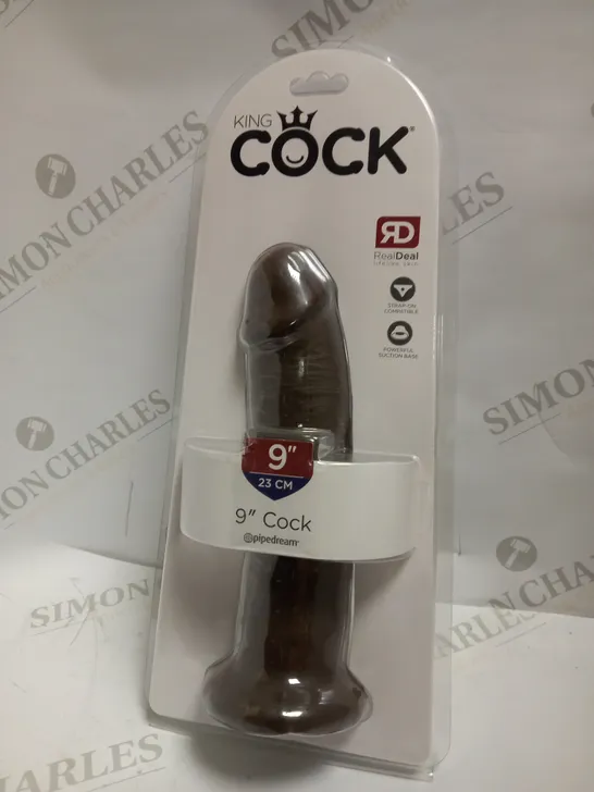 SEALED PIPEDREAM KING COCK REALDEAL 9" DILDO WITH WIDE SUCTION BASE