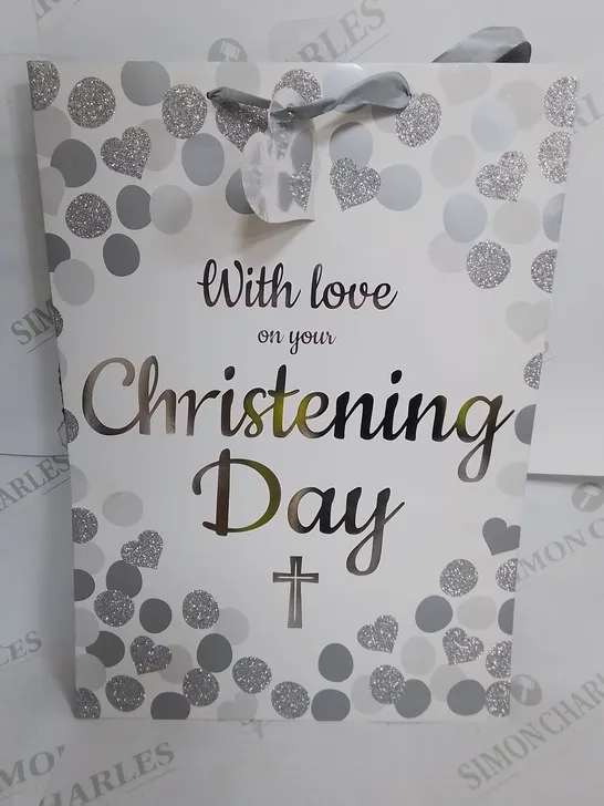 PALLET OF APPROXIMATELY 1200 EUROWRAP 'WITH LOVE ON YOUR CHRISTENING DAY' XL GIFT BAGS - COLLECTION ONLY