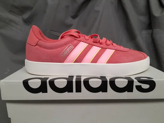 BOXED ADIDAS VL COURT 3.0 CORAL PINK TRAINERS - UK WOMENS 6