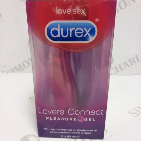 BOXED DUREX LOVERS CONNECT PLEASURE GEL 2 X 60ML