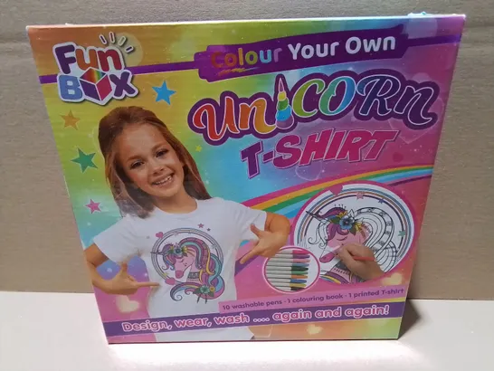 LOT OF 6 BRAND NEW COLOUR YOUR OWN UNICORN T-SHIRT CRAFT SETS