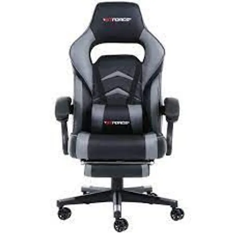 BOXED GT FORCE TURBO OFFICE CHAIR IN GREY (1 BOX)