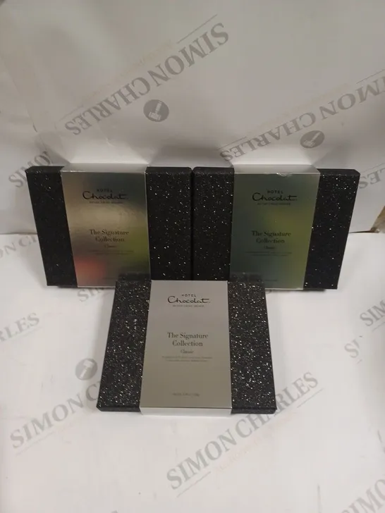 3 X HOTEL CHOCOLAT THE SIGNATURE COLLECTION CHOCOLATE ASSORTMENT 