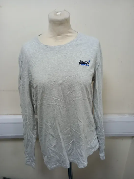 SUPERDRY LONG SLEEVED T-SHIRT SIZE L