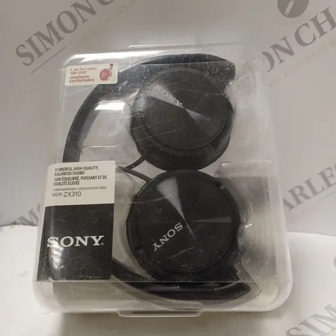 BOXED SONY MDR-ZX310 OVER-EAR HEADPHONES IN BLACK