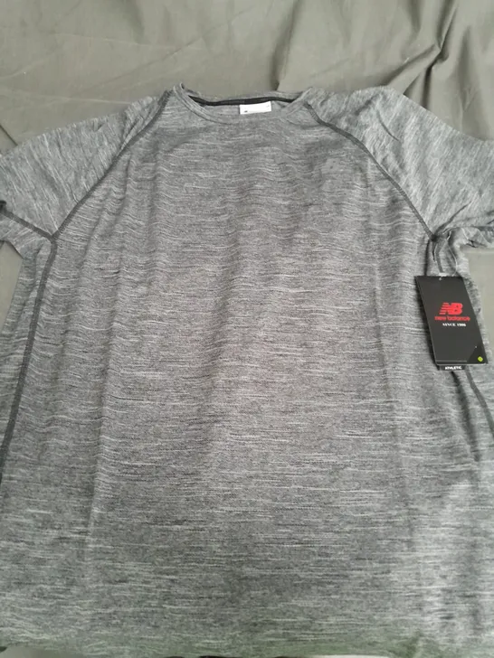 NEW BALANCE TENACITY T-SHIRT GREY SIZE L