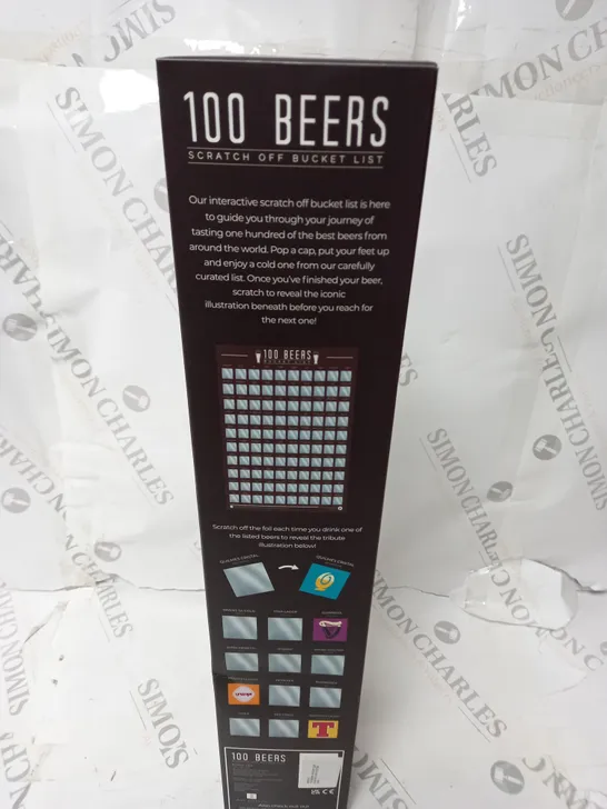 100 BEERS-SCRATCH OFF BUCKET LIST