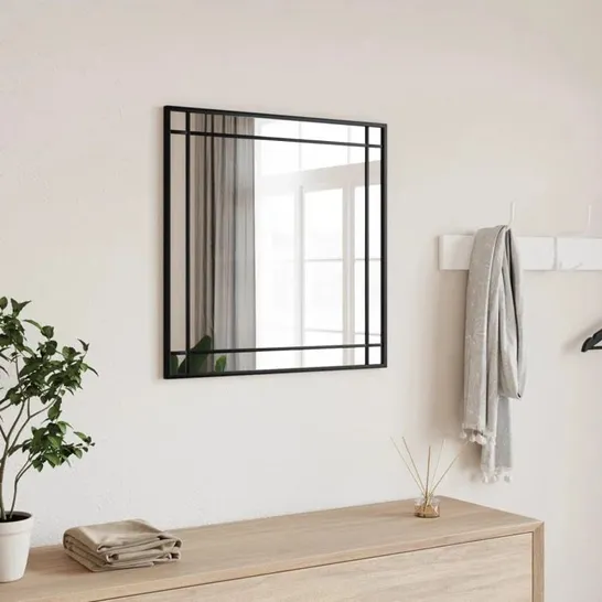 BOXED MISA SQUARE METAL WALL MIRROR 