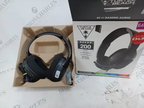 BOXED TURTLE BEACH RECON 200 GEN 2 WIRED GAMING HEADSET