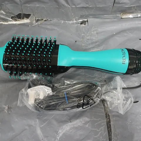 BOXED REVLON SALON HAIR DRYER AND VOLUMISER - TEAL