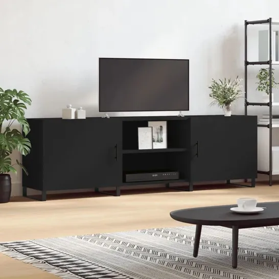 BOXED MERIKE TV STAND FOR TVS UP TO 65" - BLACK (1 BOX)