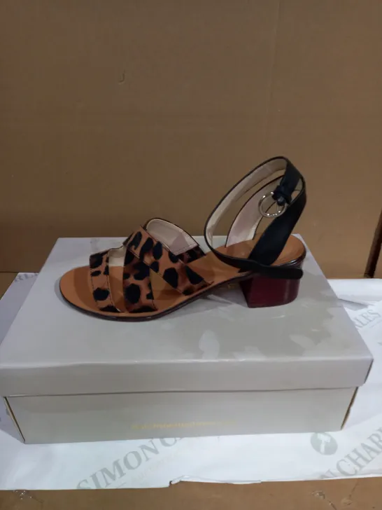 MARC FISHER OMELA SANDAL LEOPARD PRINT UK SIZE 6