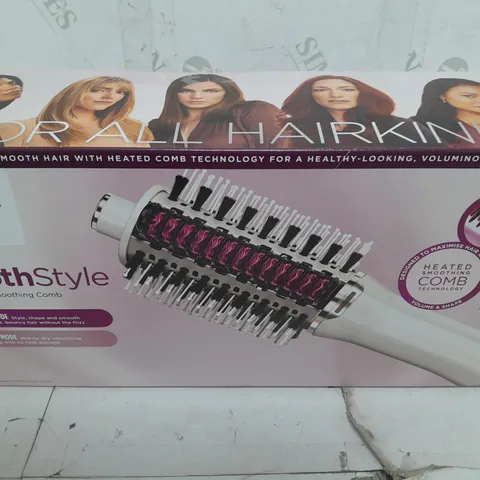 BOXED SHARK SMOOTHSTYLE HOT BRUSH & SMOOTHING COMB