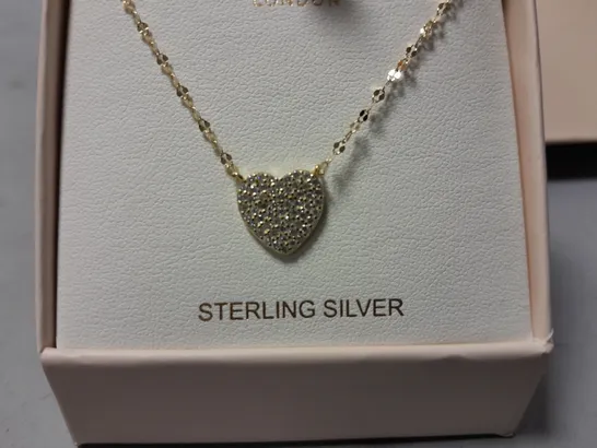 STELLA ROSE STERLING SILVER HEART THEMED NECKLACE