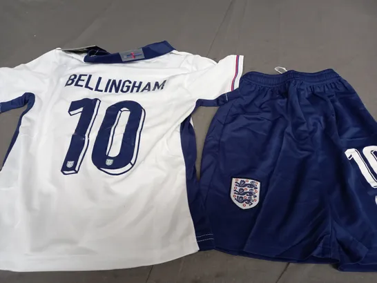 NIKE ENGLAND 2024 EUROS HOME SHIRT - BELLINGHAM 10 - SIZE 20 KIDS