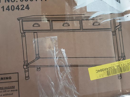 BOXED LANCASTER CONSOLE TABLE