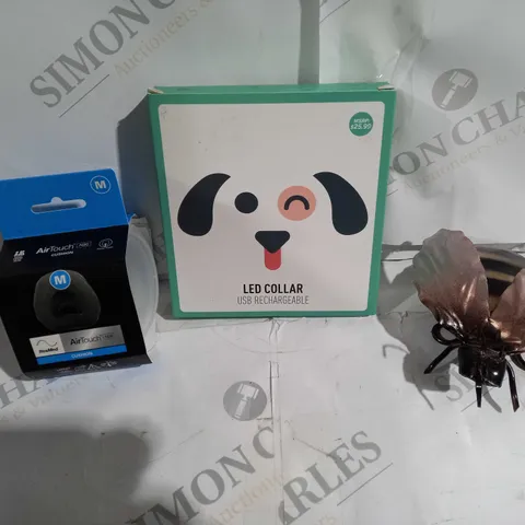 APPROX 15 HOUSEHOLD ITEMS TO INCLUDE LED DOG COLLAR, BEE DECORATION, AIRTOUCH