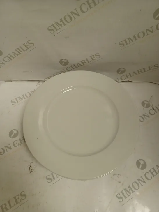 BOXED AMAZON BASICS 6-PIECE DINNER PLATE SET.