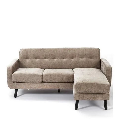 BOXED OSLO SLATE FABRIC REVERSIBLE CHAISE SOFA