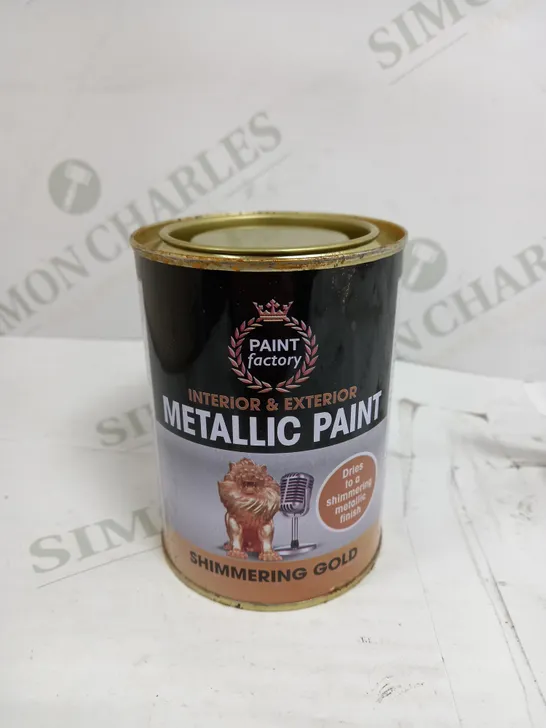 BOX OF 12 PAINT FACTORY SHIMMERING GOLS METALLIC PAINT